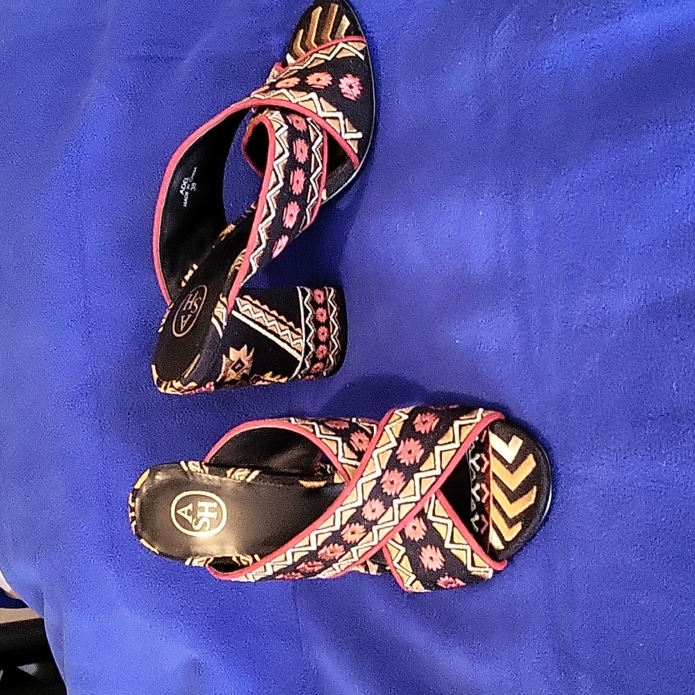 ASH Block Heel Slip-on Sandals